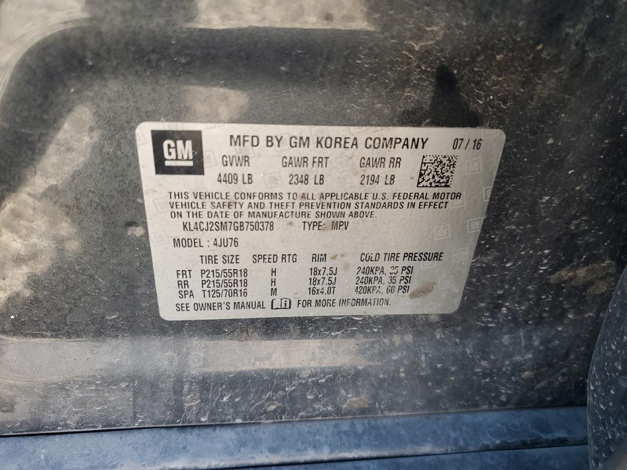 BUICK ENCORE SPORT TOURING