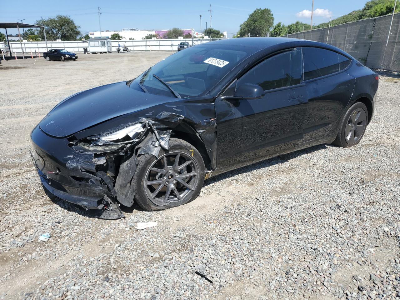 Lot #3257443503 2022 TESLA MODEL 3