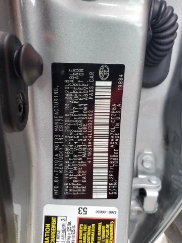 2020 TOYOTA CAMRY XSE 4T1K61AK4LU392602