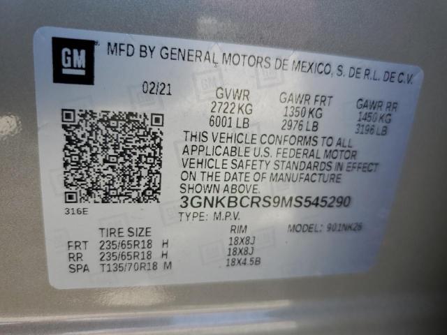 2021 CHEVROLET BLAZER 2LT #3263889687