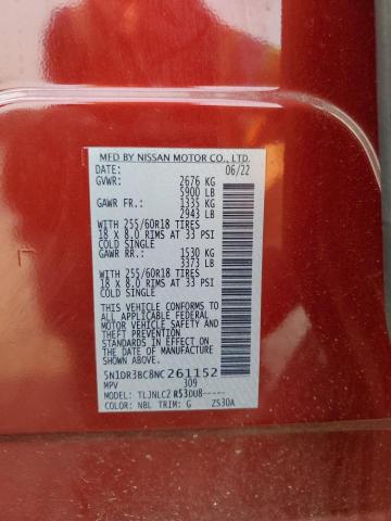 2022 NISSAN PATHFINDER 5N1DR3BC8NC261152