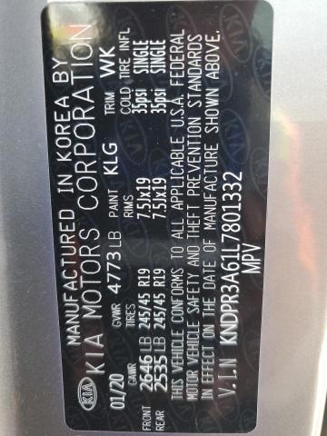 2020 KIA SPORTAGE S KNDPR3A61L7801332