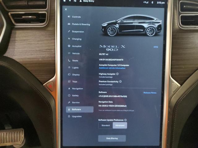 2016 TESLA MODEL X 5YJXCBE24GF004673