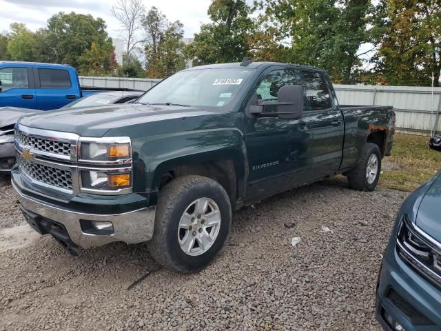 CHEV SILVERADO K1500 LT 2015 green 4dr ext gas 1GCVKREC6FZ228595 photo #1