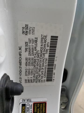 2016 HONDA CR-V EX 5J6RM4H55GL107597