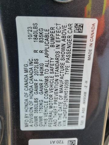 2024 HONDA CIVIC SPORT 2HGFE2F52RH519359