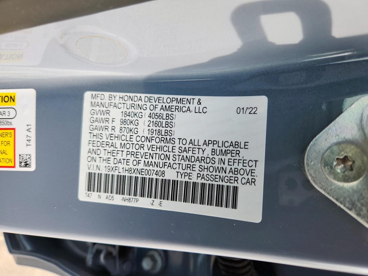 HONDA CIVIC SPORT TOURING