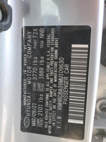 2021 HYUNDAI VENUE SEL KMHRC8A36MU109630