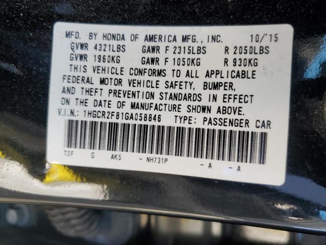 2016 HONDA ACCORD EXL 1HGCR2F81GA058846