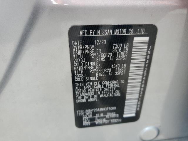 2021 NISSAN ARMADA SL JN8AY2BA8M9371069