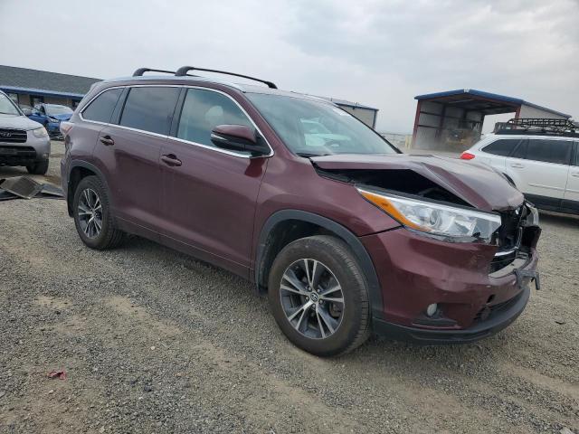 2016 TOYOTA HIGHLANDER XLE 5TDJKRFH0GS316781