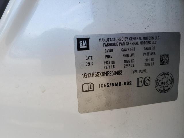 2017 CHEVROLET MALIBU PREMIER 1G1ZH5SX9HF230483