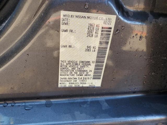 2022 NISSAN ALTIMA S 1N4BL4BV2NN343697