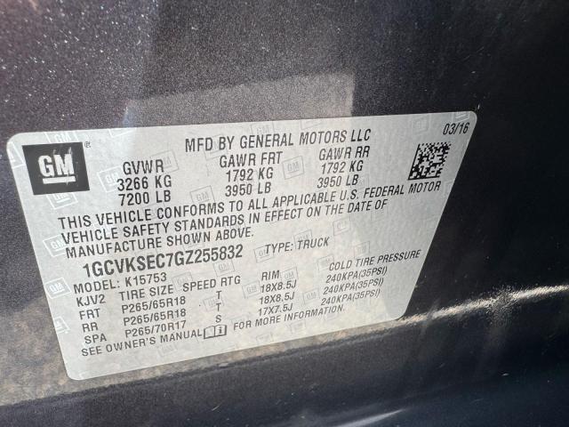 2016 CHEVROLET SILVERADO 1GCVKSEC7GZ255832
