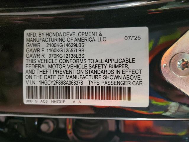 2025 HONDA ACCORD TOU 1HGCY2F86SA068378