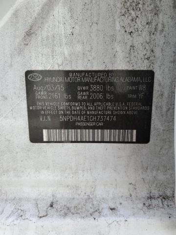 2016 HYUNDAI ELANTRA SE 5NPDH4AE1GH737474