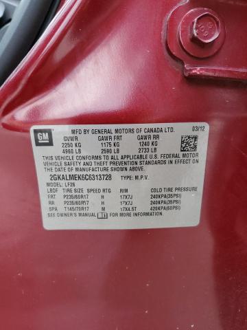 2012 GMC TERRAIN SLE #3302857902