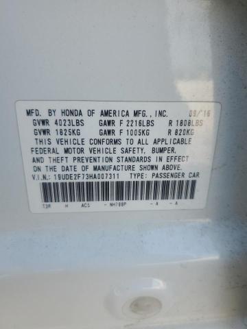 2017 ACURA ILX PREMIU 19UDE2F73HA007311