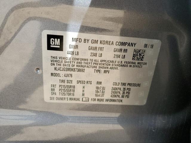 2019 BUICK ENCORE ESS KL4CJGSM0KB738692