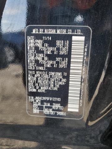 2015 NISSAN QUEST S JN8AE2KP5F9122163