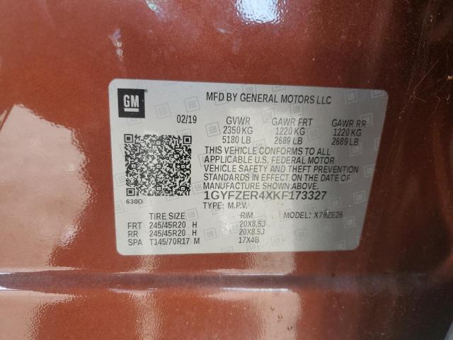 2019 CADILLAC XT4 SPORT 1GYFZER4XKF173327