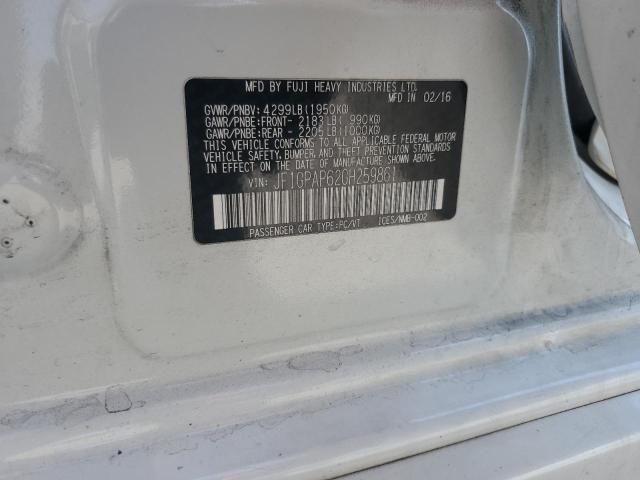 2016 SUBARU IMPREZA SP JF1GPAP62GH259861
