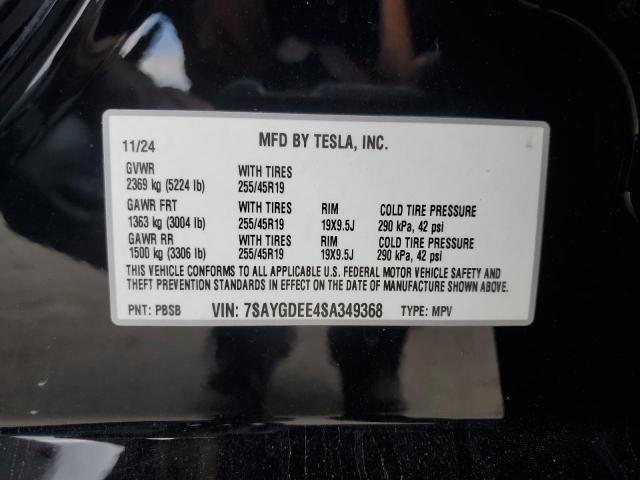 2025 TESLA MODEL Y - 7SAYGDEE4SA349368