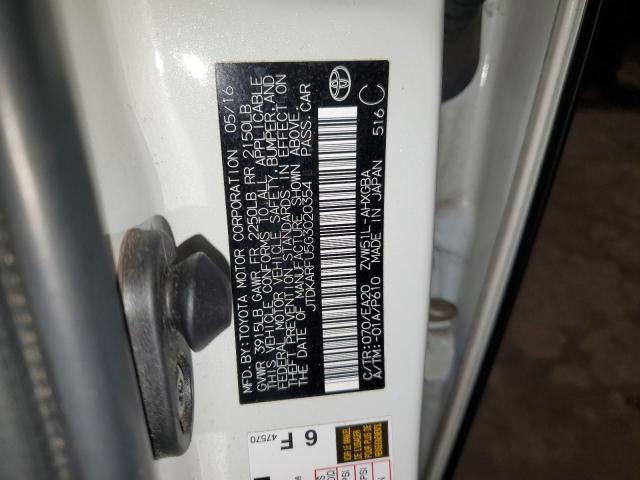 2016 TOYOTA PRIUS JTDKARFU5G3020354