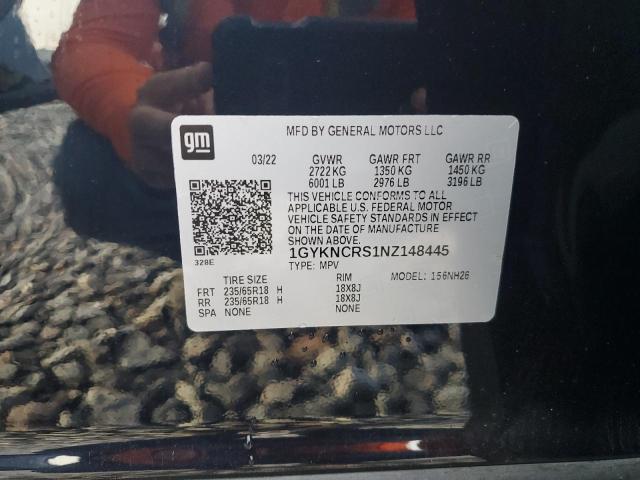 2022 CADILLAC XT5 PREMIU 1GYKNCRS1NZ148445