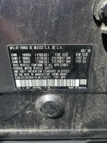 2018 HONDA HR-V EXL - 3CZRU6H78JM726021