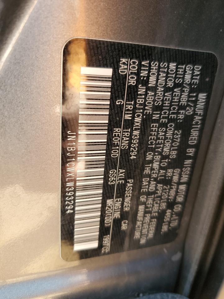 Lot #3308744014 2020 NISSAN ROGUE SPORT S