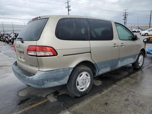TOYOTA SIENNA CE 2001 tan  gas 4T3ZF19C61U360086 photo #4
