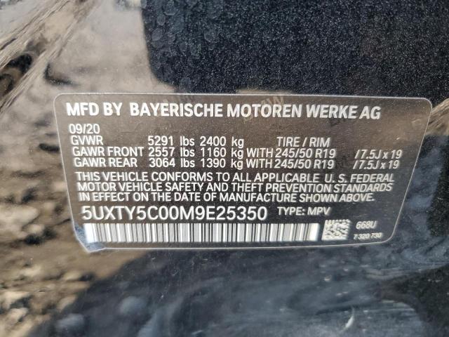 2021 BMW X3 XDRIVE30I 5UXTY5C00M9E25350