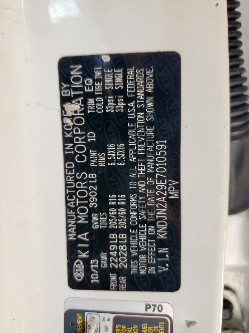 2014 KIA SOUL - KNDJN2A29E7010591