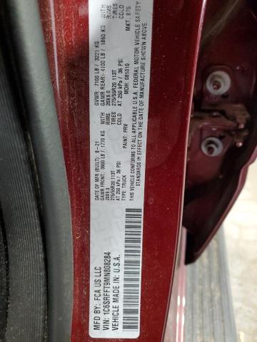 2021 RAM 1500 BIG H 1C6SRFFT9MN808284