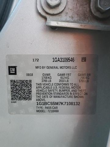 2019 CHEVROLET CRUZE LS 1G1BC5SM7K7108132