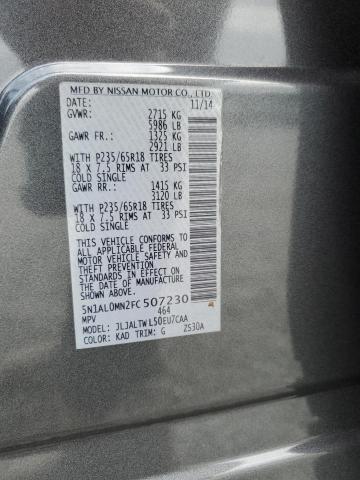 2015 INFINITI QX60 5N1AL0MN2FC507230