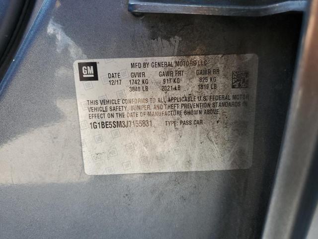 2018 CHEVROLET CRUZE LT 1G1BE5SM3J7155831
