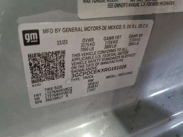 2024 CHEVROLET SILVERADO - 3GCPDCEKXRG191028