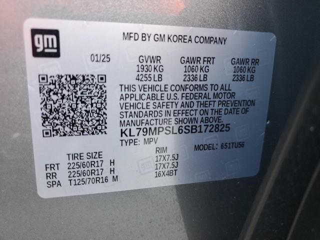 2025 CHEVROLET TRAILBLAZE KL79MPSL6SB172825