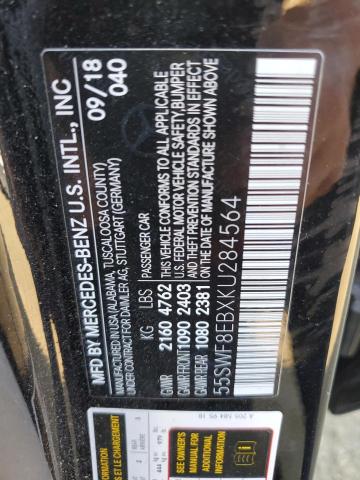 2019 MERCEDES-BENZ C 300 4MAT 55SWF8EBXKU284564