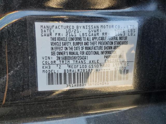 2022 NISSAN SENTRA SR - 3N1AB8DV9NY204041