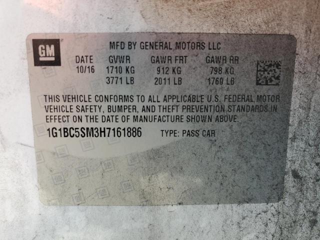 2017 CHEVROLET .S10 1G1BC5SM3H7161886