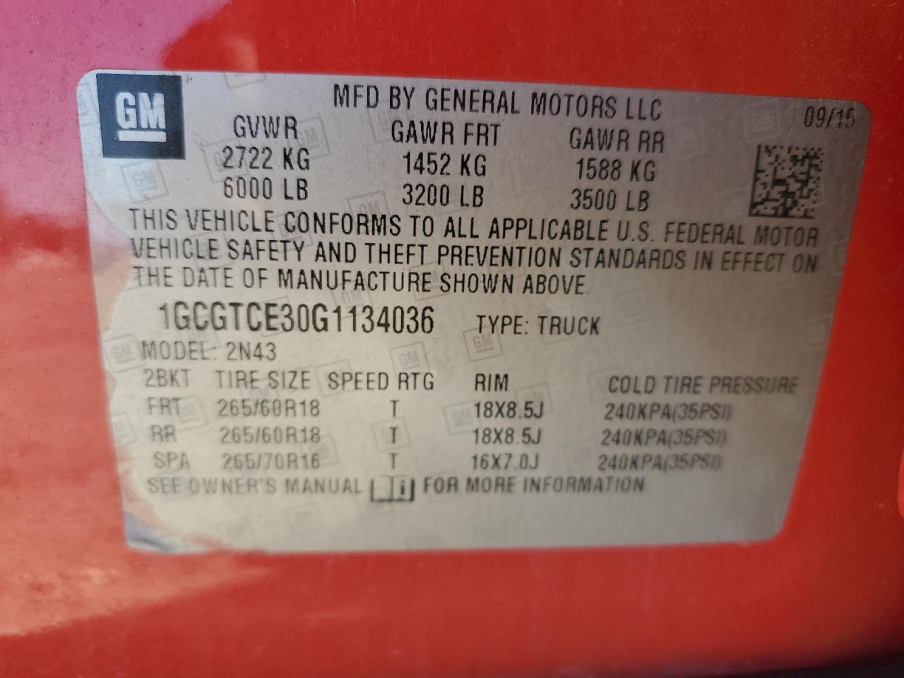 CHEVROLET COLORADO LT