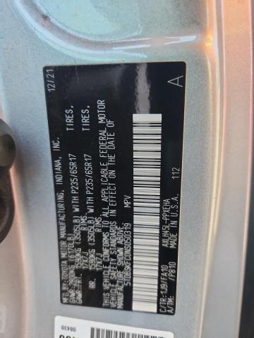 2022 TOYOTA SIENNA LE - 5TDBSKFC0NS050319