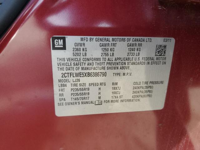 2011 GMC TERRAIN SLT - 2CTFLWE5XB6386790