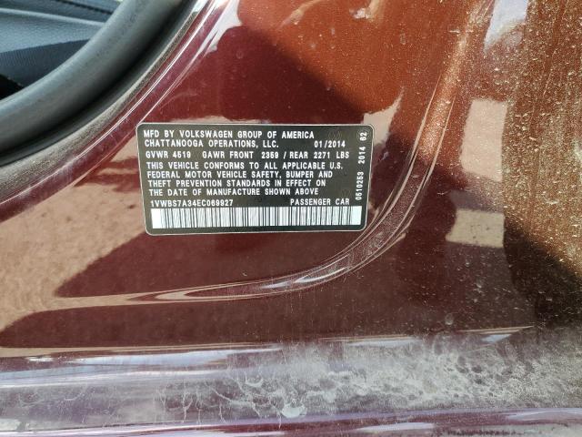 2014 VOLKSWAGEN PASSAT SE - 1VWBS7A34EC069927