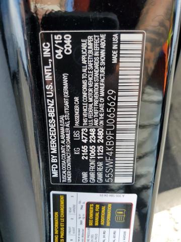 2015 MERCEDES-BENZ C 300 4MAT 55SWF4KB9FU065629