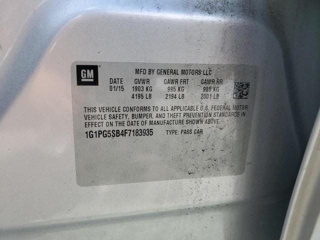 2015 CHEVROLET CRUZE LTZ 1G1PG5SB4F7183935