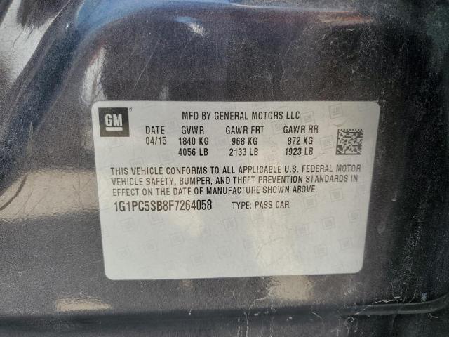 2015 CHEVROLET CRUZE LT 1G1PC5SB8F7264058